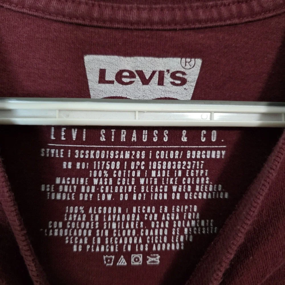 Levi's‎ Burgundy Mountain Graphic Tee Retro Sunset Gorpcore Outdoor 2XL